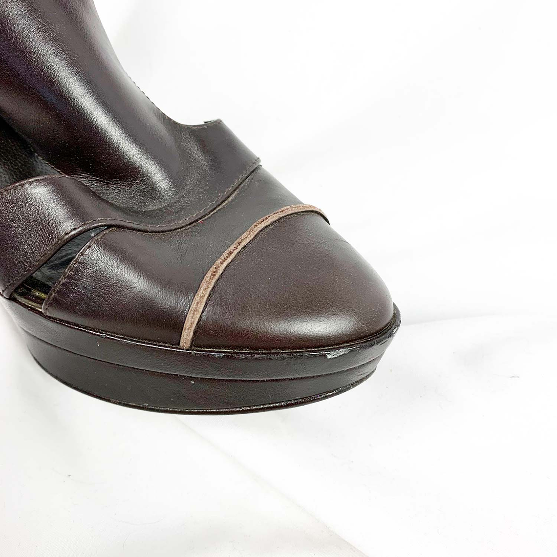 Sandalias Cuero Marrón 5