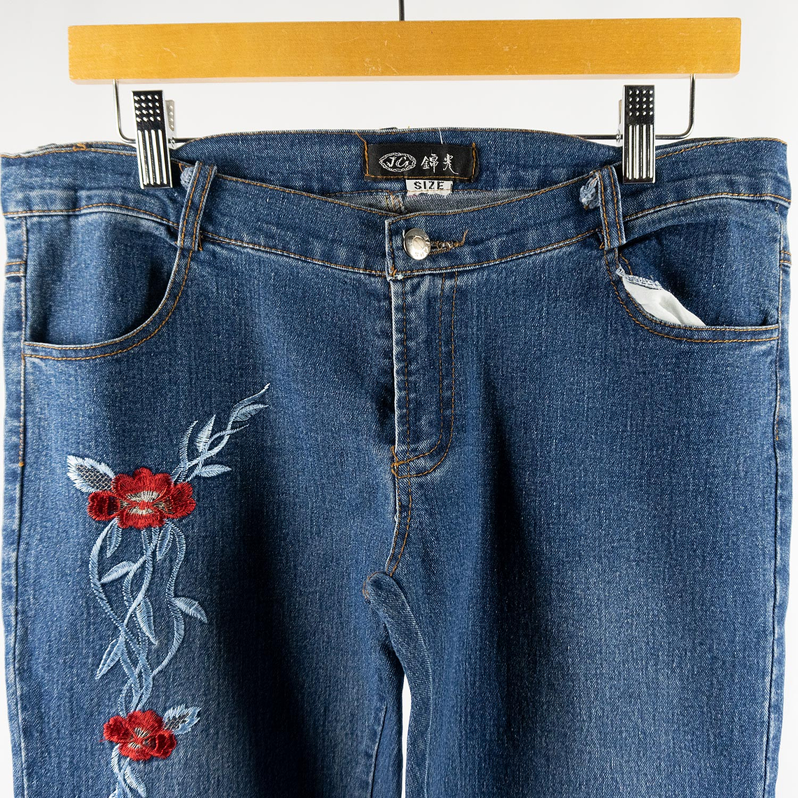 Jeans Flowers Flare  3