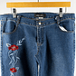 Jeans Flowers Flare  - Miniatura 3
