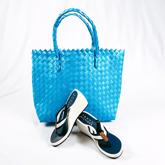 Shoulder bag Blue 80s