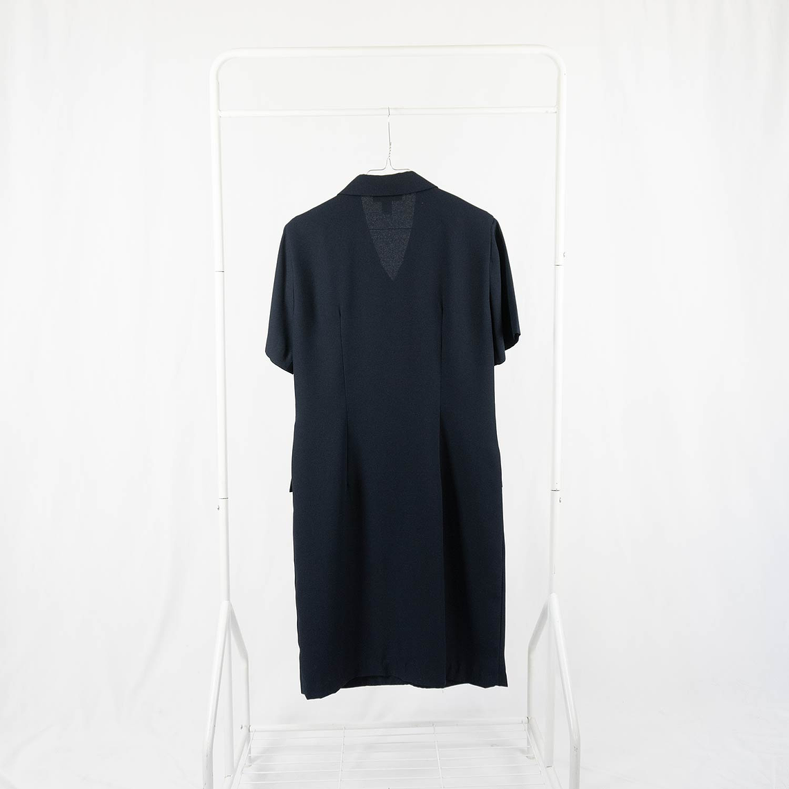 Vestido abotonado Navy 4