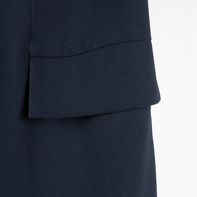 Vestido abotonado Navy 8