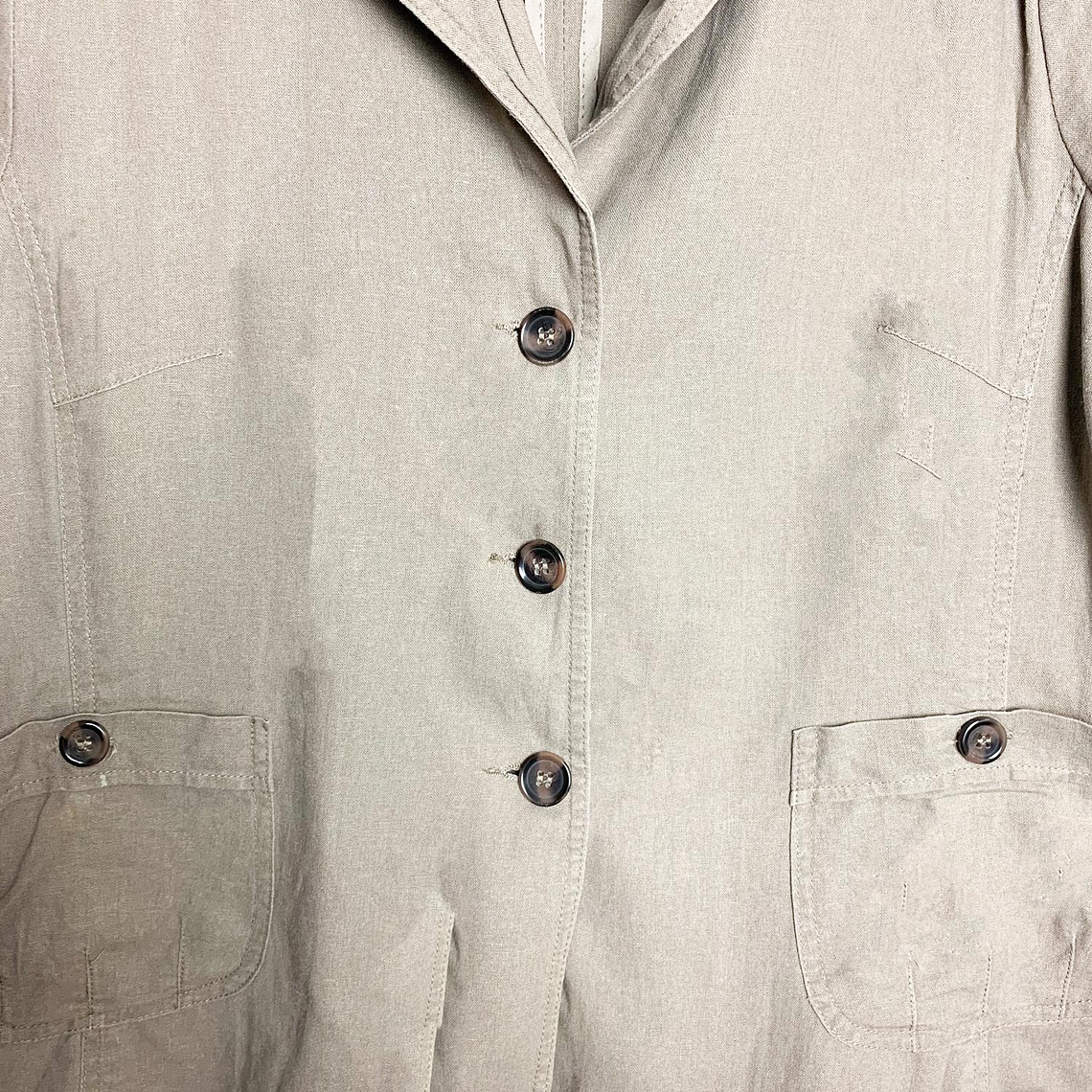 Chaqueta Manga corta Lino Safari 3