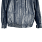 Bomber Blue Leather Jacket - Miniatura 5