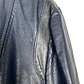 Bomber Blue Leather Jacket - Miniatura 7