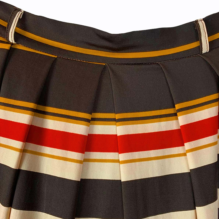 Falda tableada Tierra Viscosa Tie 3