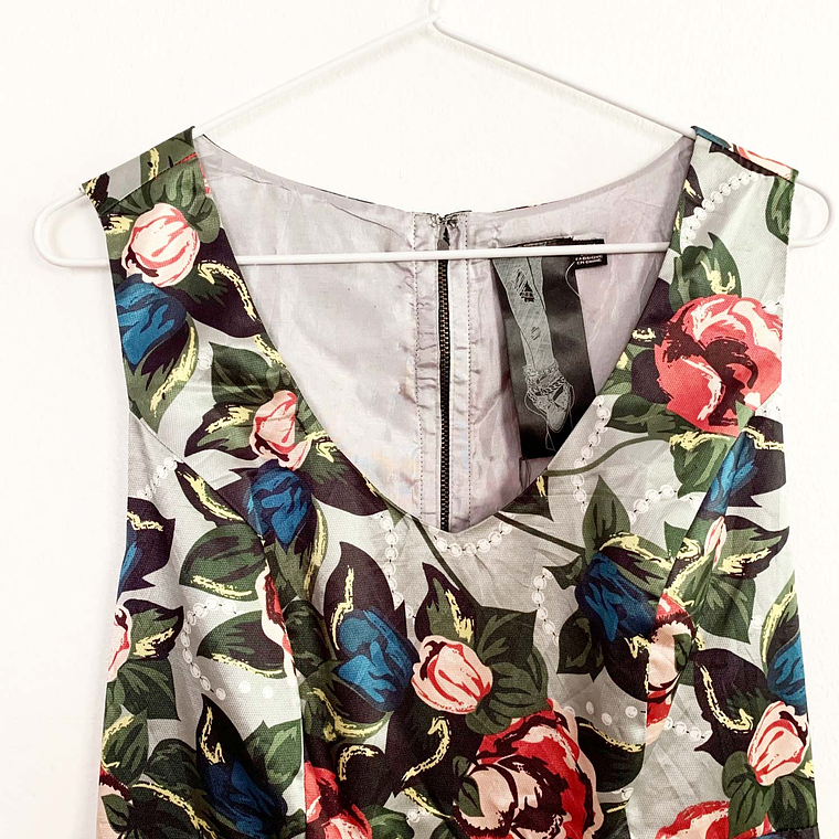 Vestido Roses Peplum 4