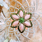 Vintage style Flower Brooch - Miniatura 1