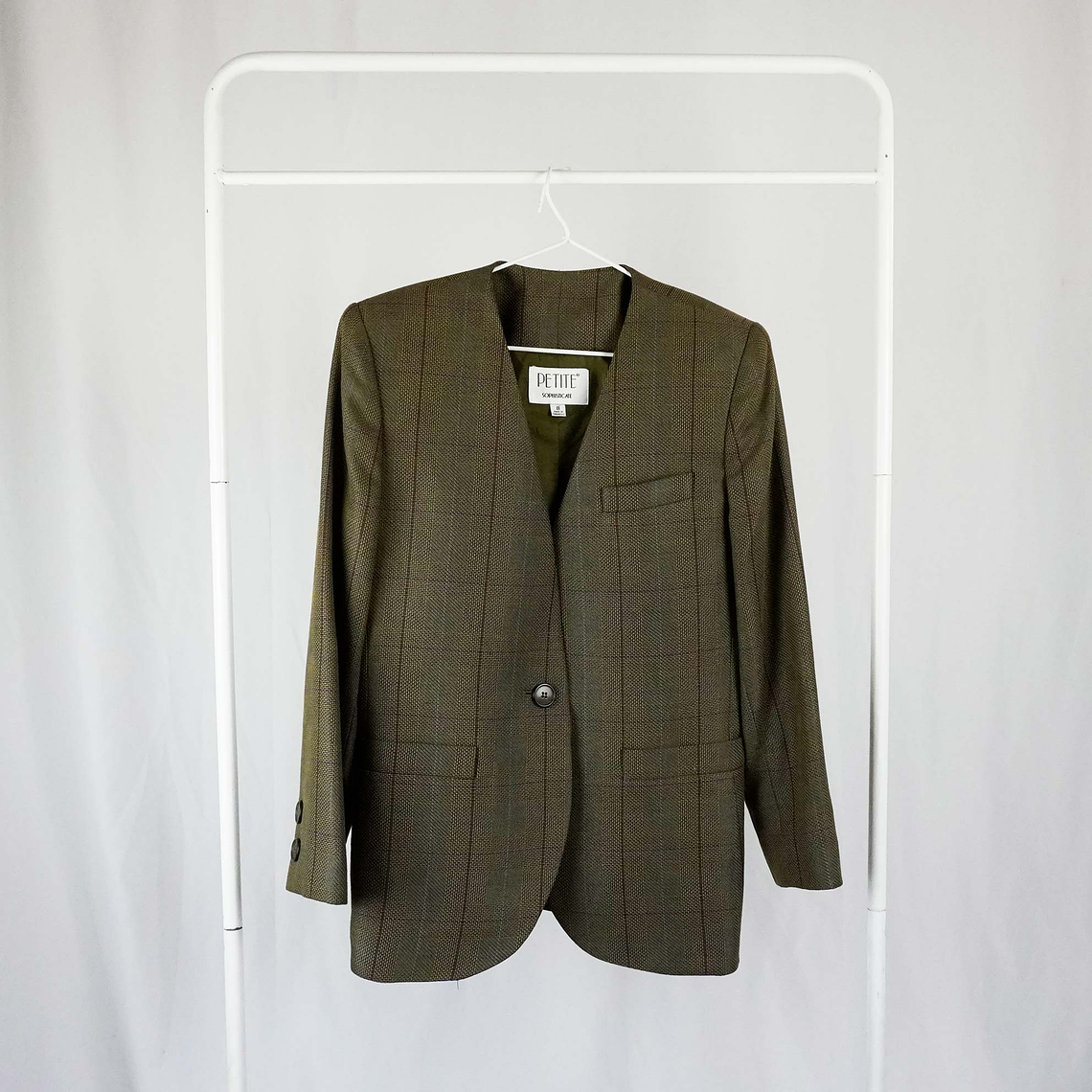 Petite Blazer Tartán Fit 1