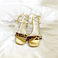 Sandalias Golden Y2K print - Miniatura 3