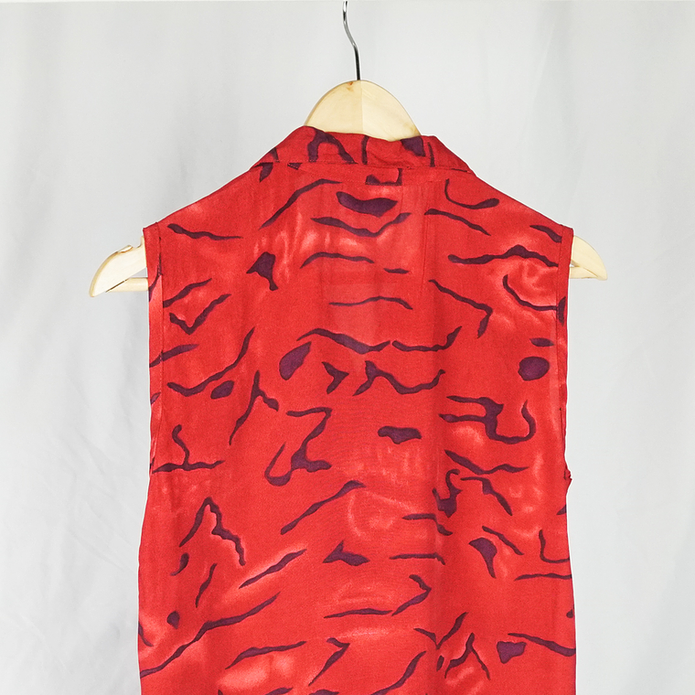 Blusa Sin mangas 80s Red Caribbean 3