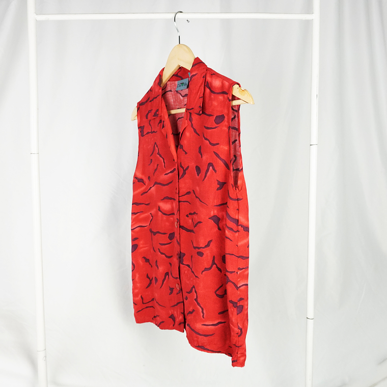 Blusa Sin mangas 80s Red Caribbean 2