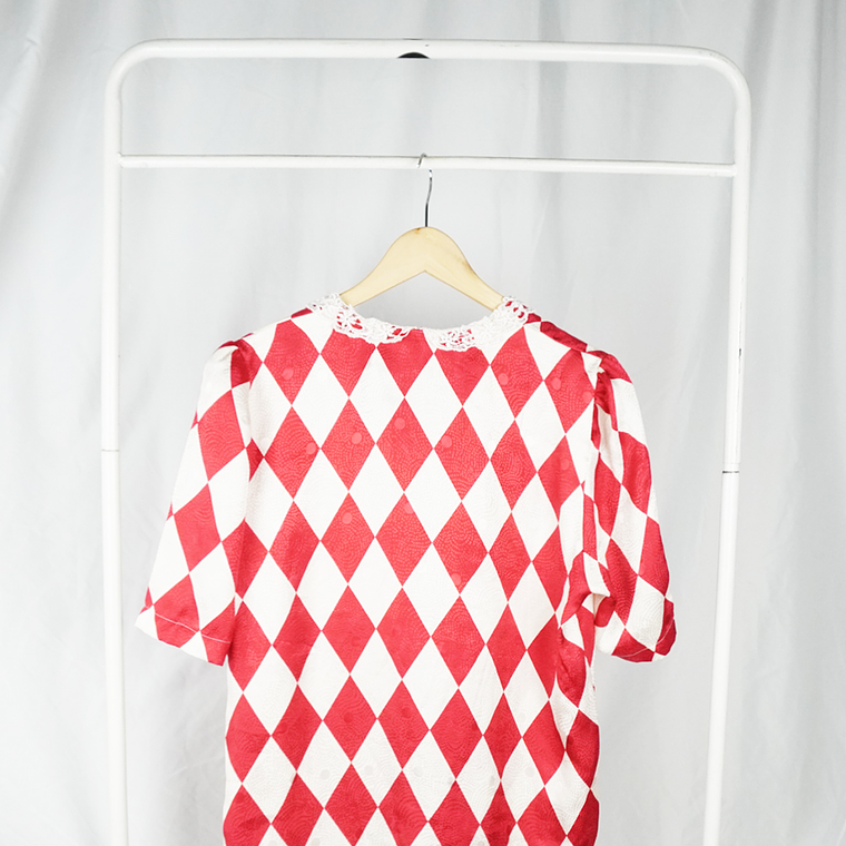 Blusa Manga Corta Vintage Red Circus 2