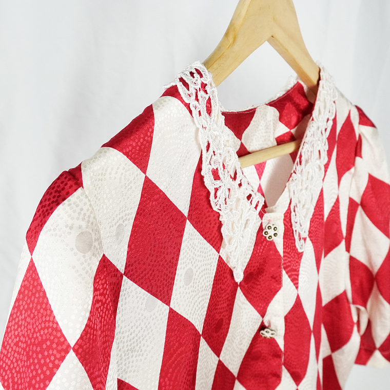 Blusa Manga Corta Vintage Red Circus 3