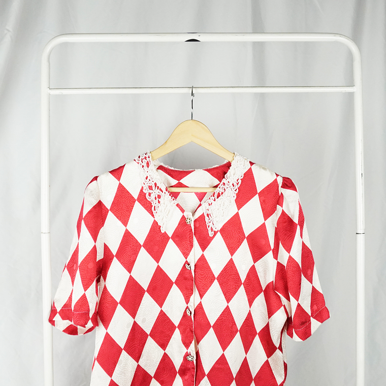 Blusa Manga Corta Vintage Red Circus 5