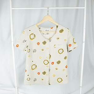 Blusa Manga Corta Vintage Psychedelic Creatures