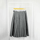 Grey wool skirt - Miniatura 1