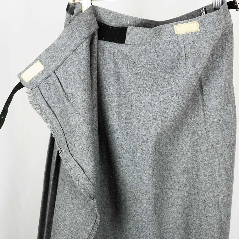 Grey wool skirt 4