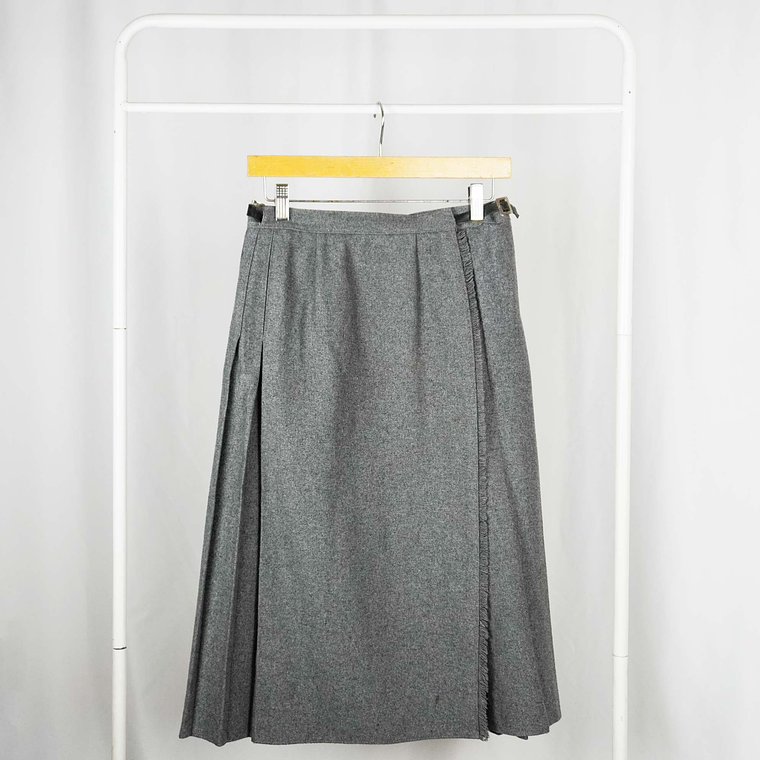 Grey wool skirt 8