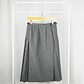Grey wool skirt - Miniatura 8