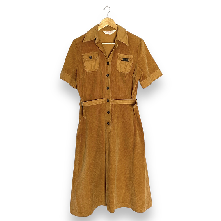 Vestido Corduroy Caramelo 1