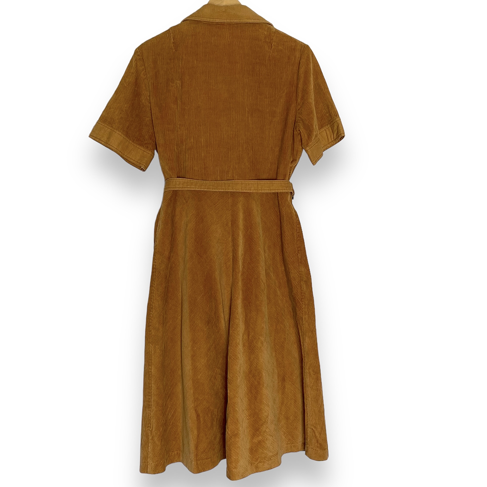 Vestido Corduroy Caramelo 4