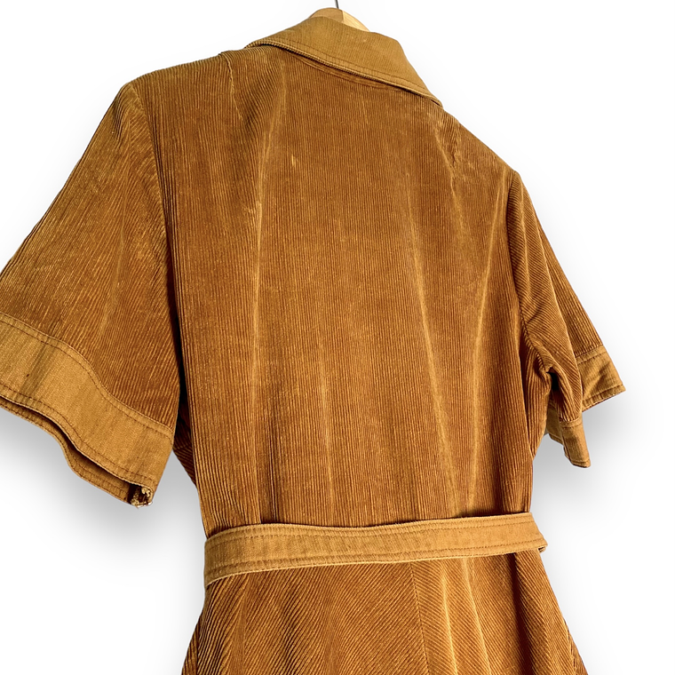 Vestido Corduroy Caramelo 5