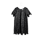 Vestido L.A black flowers - Miniatura 1