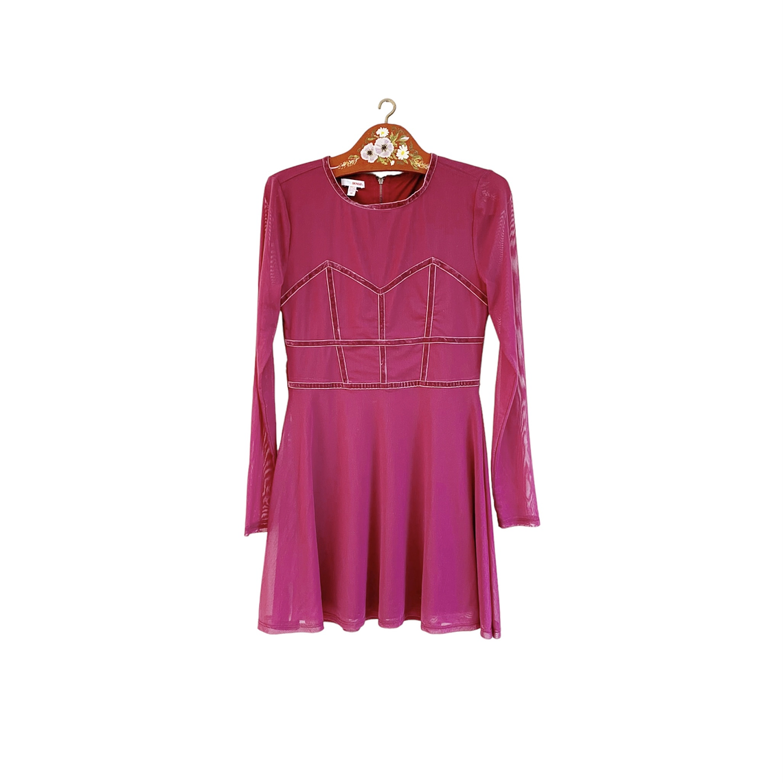 Vestido Malla Grape 1