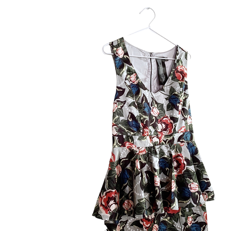 Vestido Roses Peplum 2