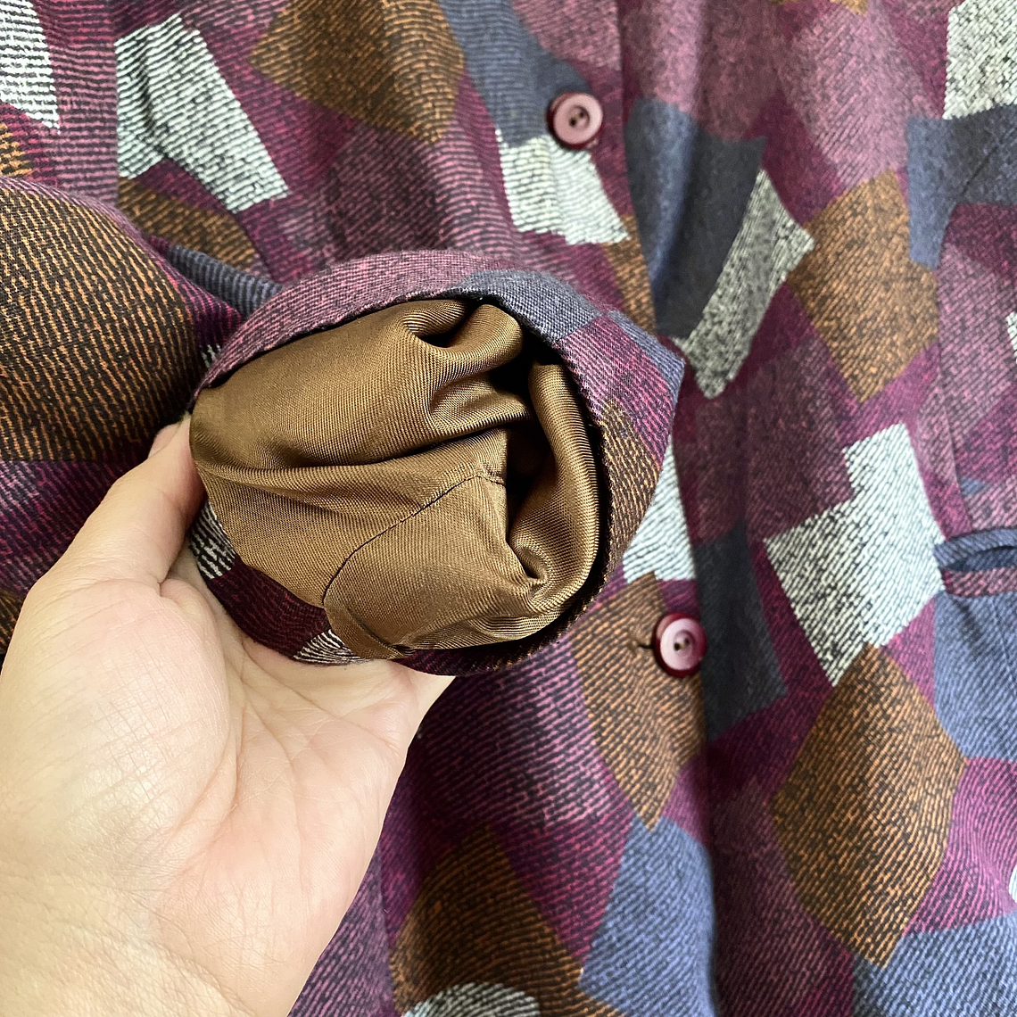 Blazer Lanilla Burdeo 80s 3