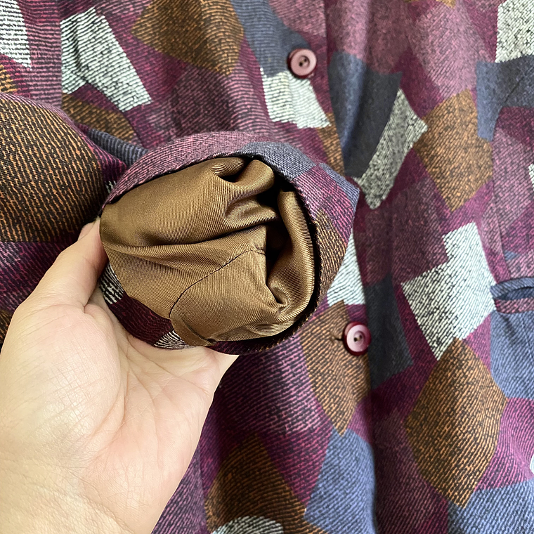 Blazer Lanilla Burdeo 80s 3