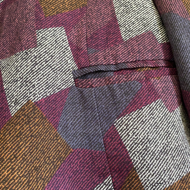 Blazer Lanilla Burdeo 80s 5