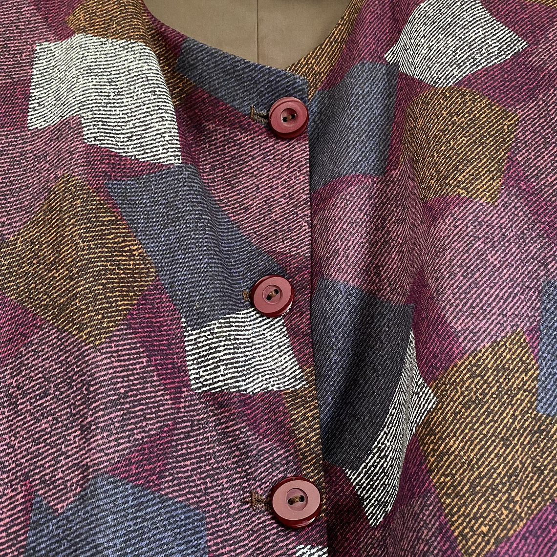 Blazer Lanilla Burdeo 80s 6