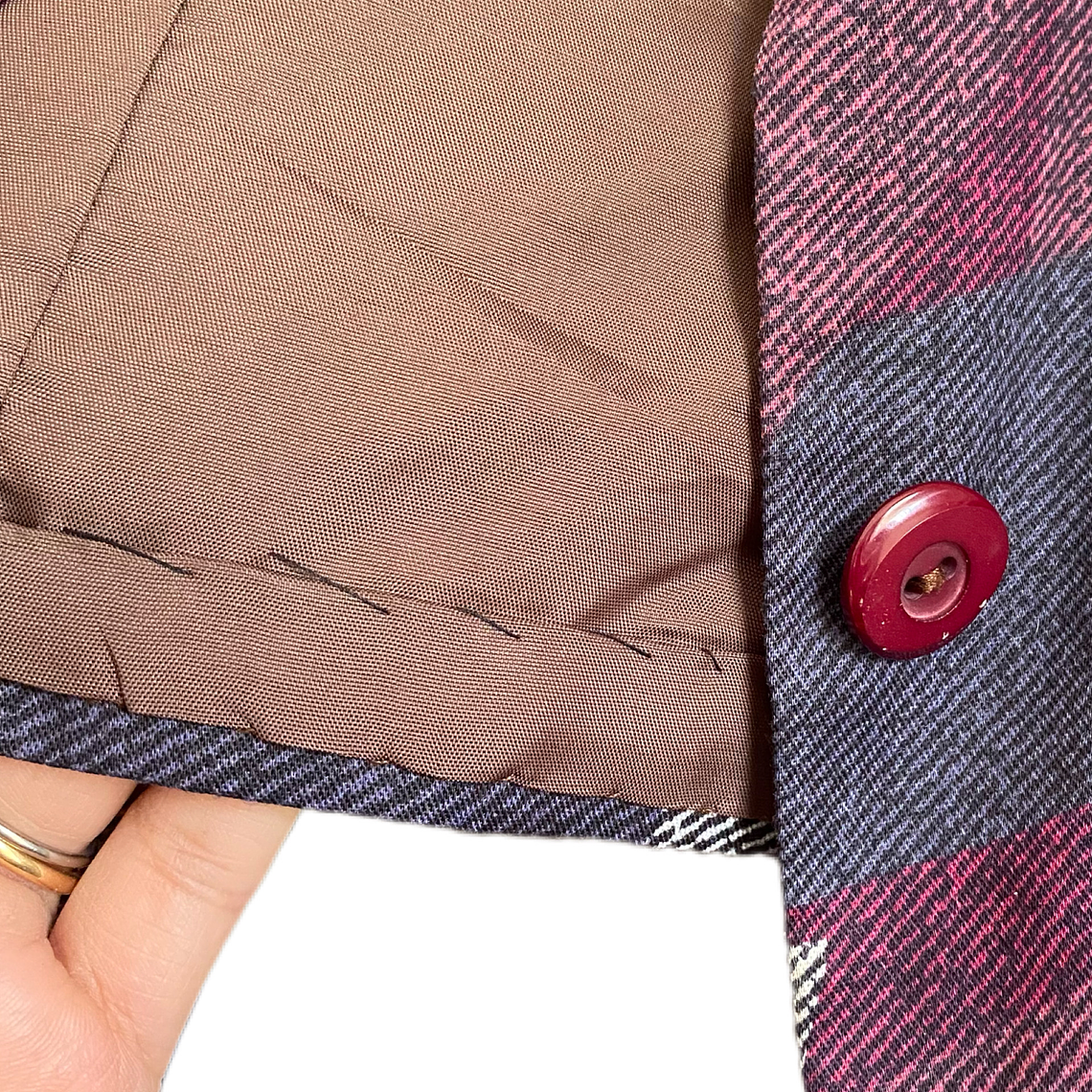 Blazer Lanilla Burdeo 80s 8