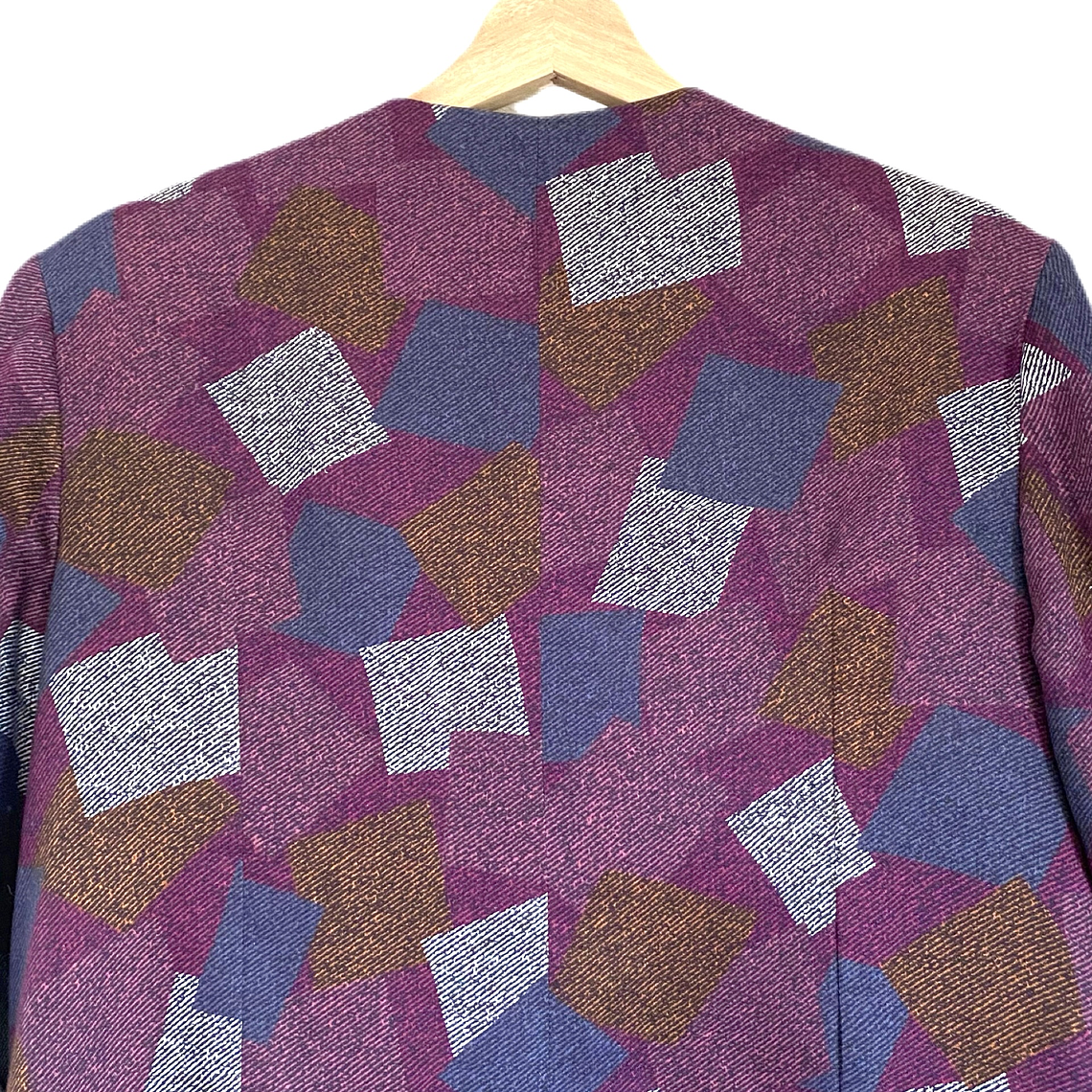 Blazer Lanilla Burdeo 80s 2