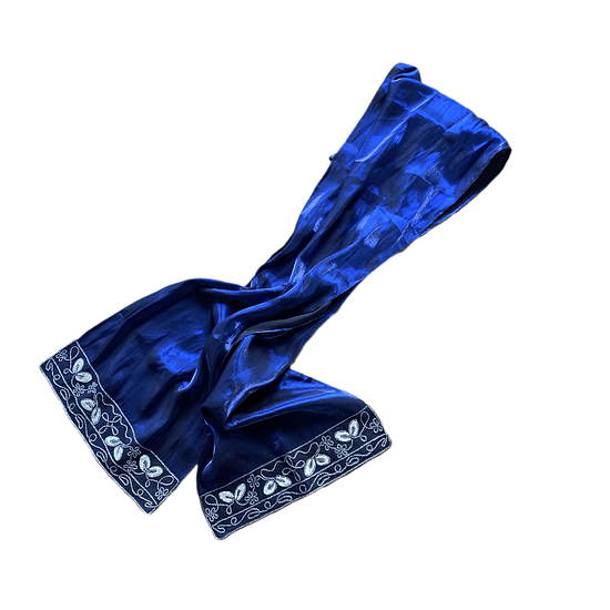 Foulard Blue Lurex