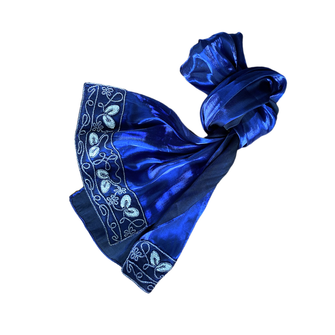 Foulard Blue Lurex 2