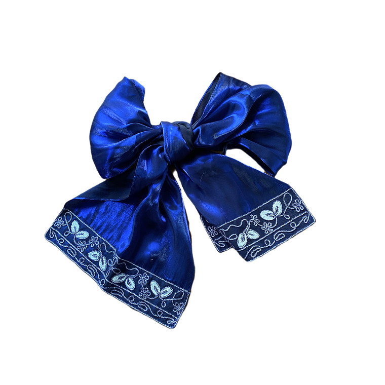 Foulard Blue Lurex 6