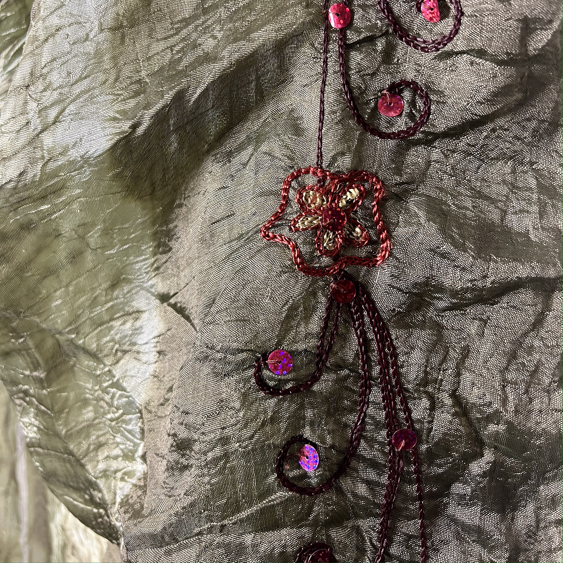 Maxi Pañuelo Verde Olivo y Fantasía 4