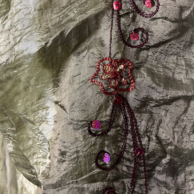 Maxi Pañuelo Verde Olivo y Fantasía 4