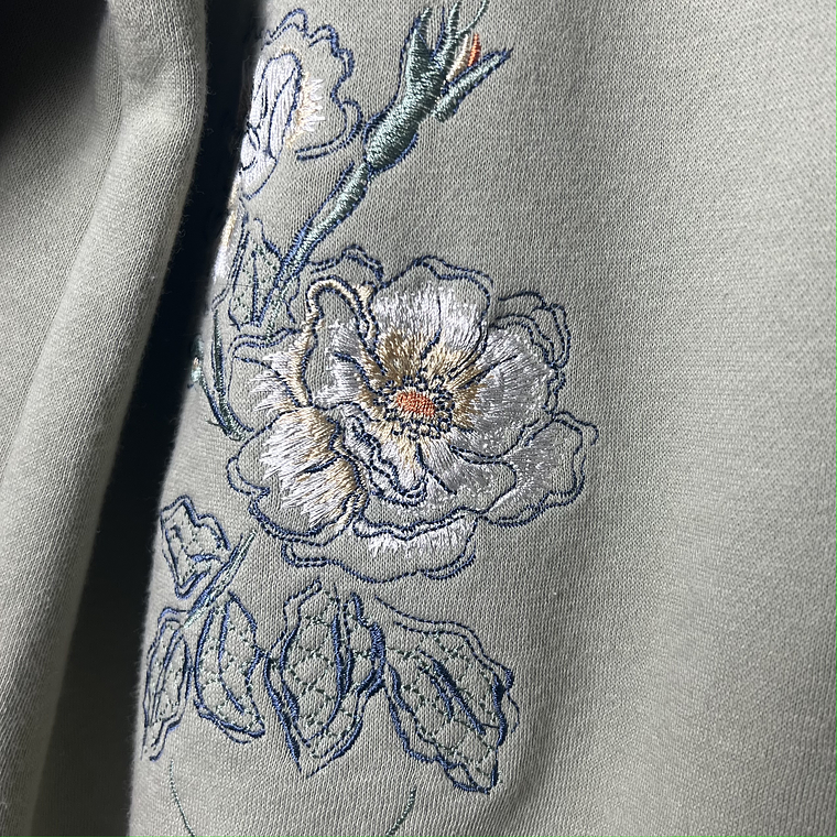 Polerón Flores en Pistacho 4