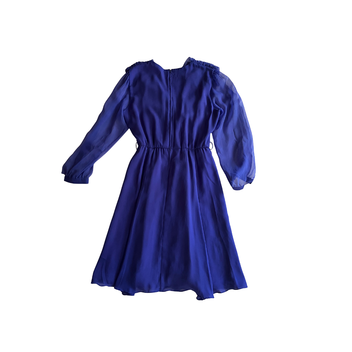 Vestido Elegante Vintage Azul Vintage 4