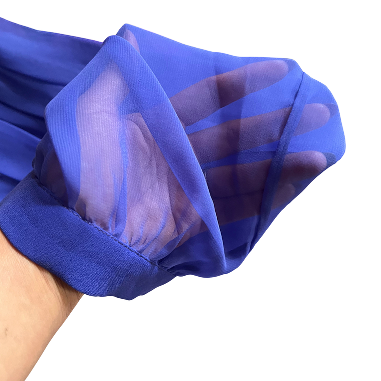 Vestido Elegante Vintage Azul Vintage 7