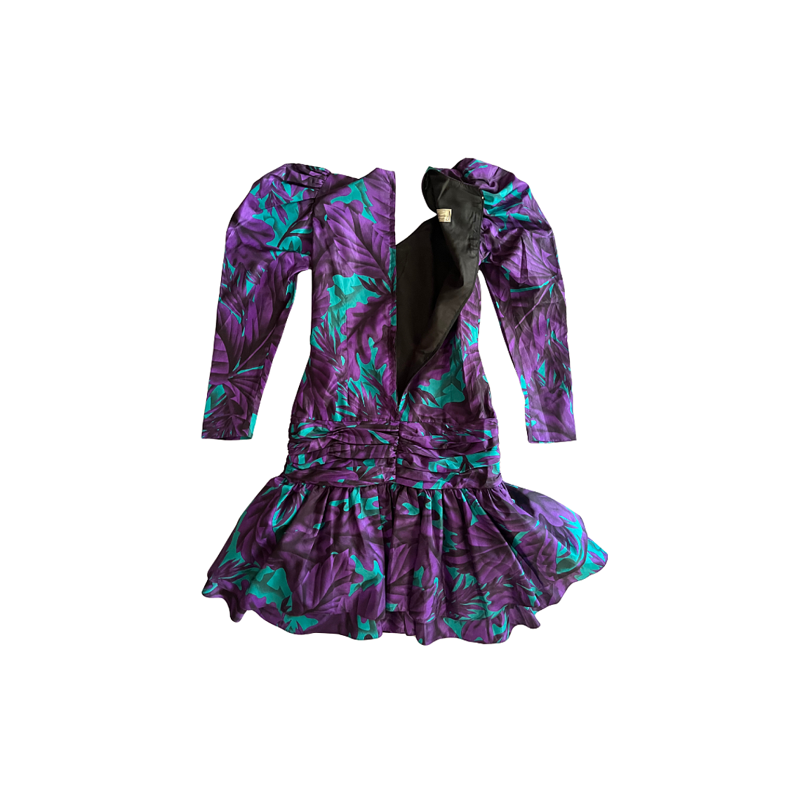 Vestido Flores Prom Ochentero Fiesta 2