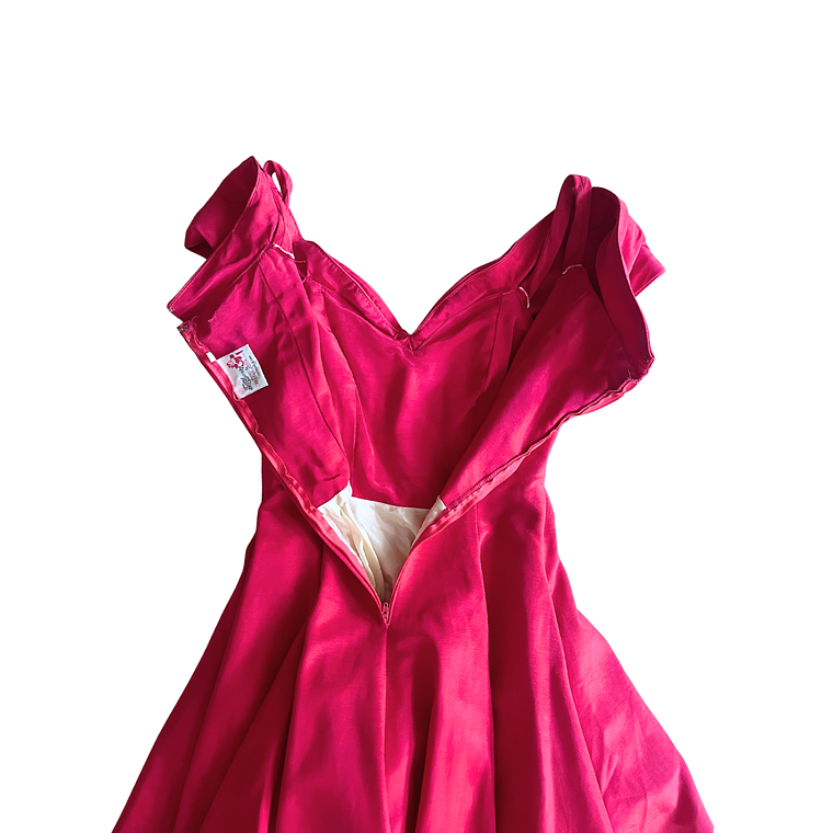 Vestido Prom Rosa Ochentero 6