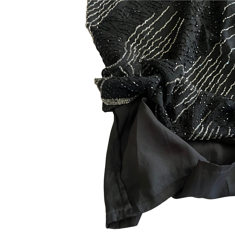 Vestido Seda y pedrería pabilos vintage 4