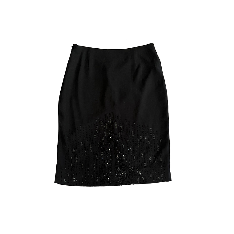 Falda negra con lentejuelas vintage 2