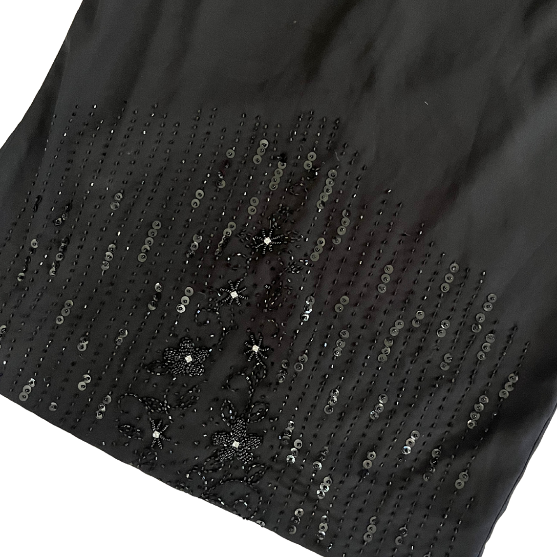 Falda negra con lentejuelas vintage 4