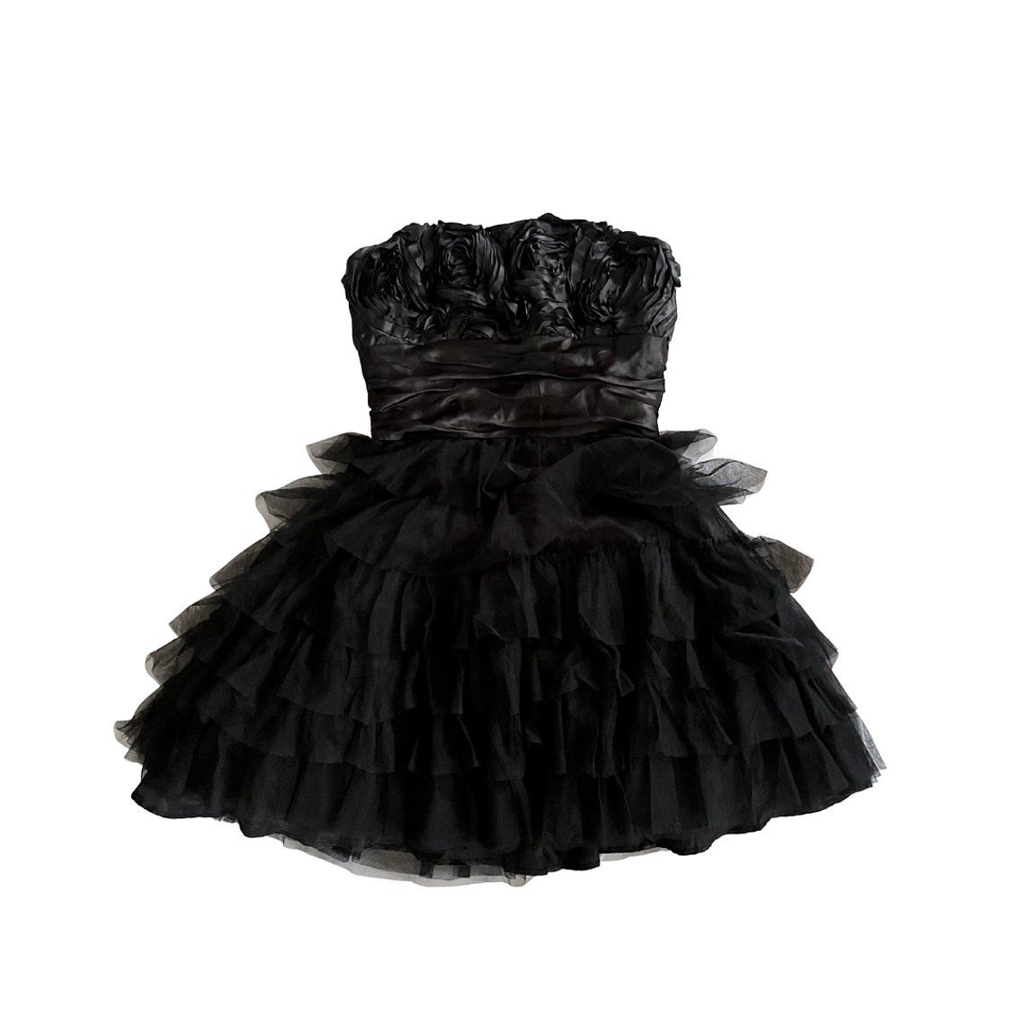 Vestido Negro Strapless Black Swan Fiesta 1